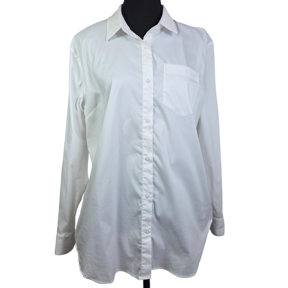 Kit and Ace Marbella White Dress Shirt Size Med